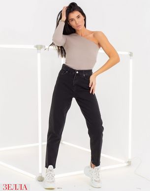 Трендові жіночі джинси мом, розміри S (36), M (38), L(40), колір чорний