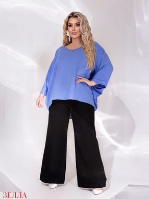 Блузка Oversize в універсальному розмірі 48-58, колір джинс.