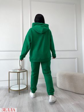 Теплий спортивний костюм на флісі в розмірі 50-52, 54-56, колір зелений.