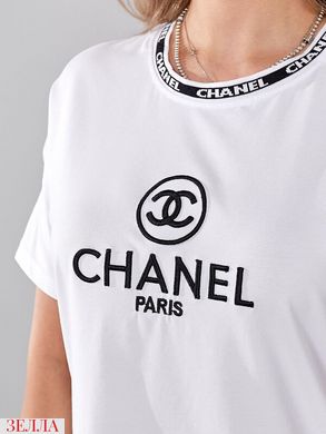 Футболка " Chanel" в розмірі 42-44, 44-46, колір білий.