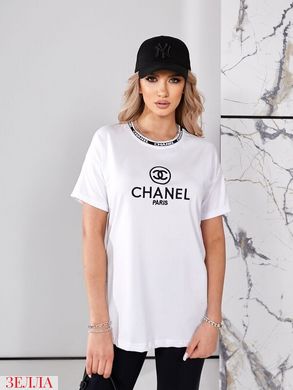 Футболка " Chanel" в розмірі 42-44, 44-46, колір білий.