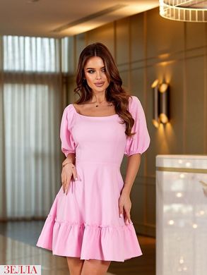 Сукня з шнурівкою на спині в розмірі 42, 44, колір рожевий.