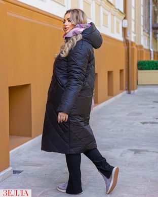 Зручне зимове пальто, у розмірі 50-52, 54-56, 58-60, колір чорний