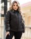 Короткая женская утепленная куртка свободного фасона, цвет черный в размере 48-50, 52-54, 56-58, 60-62
