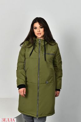 Демісезонне пальто в розмірі 48-50, 52-54, 56-58, колір хакі.