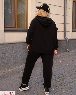 Стильний, спортивний костюм чорного кольору у розмірі 50, 52, 54, 56, 58, 60, 62, 64, 66