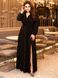 Шикарное женское платье длины макси из люрекса цвет черный в размере 50-52, 54-56, 58-60
