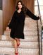 Ангорова сукня оверсайз з поясом, розмір 50-52, 54-56, колір чорний