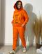 Спортивний костюм оверсайз з подовженим худі, розміри 42-44, 46-48, 50-52, 54-56, 58-60 колір помаранчевий
