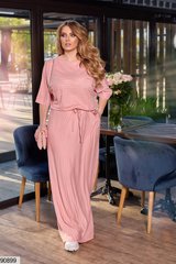 Довга жіноча сукня, із італійської якісної тканини, у розмірі 50-52, 54-56 у рожевому кольорі