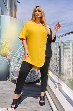 Костюм " Неоновий асиметричний " в розмірі 48-50, 52-54, 56-58, колір жовтий.