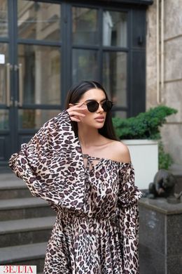 Леопардова сукня в універсальному розмірі 42-46.