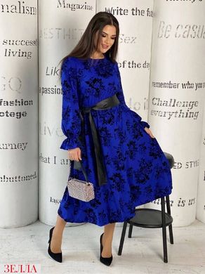 Розкішна сукня синього кольору, 50-52, 54-56, 58-60.
