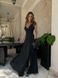 Вечірня сукня в розмірі 42, 44, 46, колір чорний.