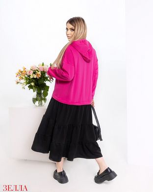 Модне жіноче плаття, великого розміру від магазину ЗЕЛЛА 50-52, 54-56, у поєднанні із кольором малиновим та чорним