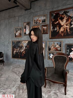 Костюм модного фасону Сорочка+Спідниця в розмірі 42-44, 46-48, колір чорний.