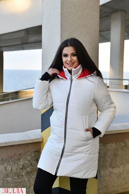 Тепла куртка білого кольору, в розмірі 48-50, 52-54, 56-58.