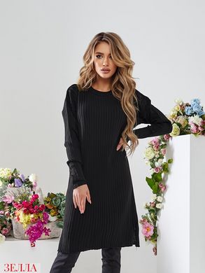 Приваблива сукня-туніка чорного кольору, в універсальному розмірі 42-46.
