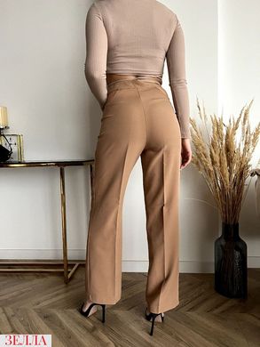 Трендові штани кльош кольору кемел, в розмірі 42-44, 46-48.