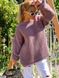 Жіночий однотонний светр турецької в'язки з вовняною ниткою (50% акрил, 50% вовна) колір кавовий в універсальному розмірі 42-46