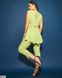 Літній жіночий брючний костюм із якісної еластичної тканини світло-зеленого кольору у розмірі 50-52, 54